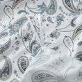 Load image into Gallery viewer, Elegant brushed microfibre quilt cover with a white paisley design. Soft, durable, and wrinkle-resistant. Includes 1 quilt cover and 2 pillowcases.-Bedding-Single-Ezymall AU
