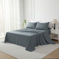 Load image into Gallery viewer, Sleep in breathable comfort with our Premium Cotton Twill Flat Sheet, soft, strong, and beautifully woven for timeless elegance and lasting quality.-Bedding-Single-Ezymall AU
