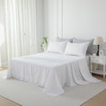 Load image into Gallery viewer, Sleep in breathable comfort with our Premium Cotton Twill Flat Sheet, soft, strong, and beautifully woven for timeless elegance and lasting quality.-Bedding-Single-Ezymall AU
