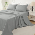 Load image into Gallery viewer, Sleep in breathable comfort with our Premium Cotton Twill Flat Sheet, soft, strong, and beautifully woven for timeless elegance and lasting quality.-Bedding-Single-Ezymall AU
