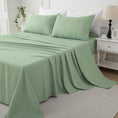 Load image into Gallery viewer, Sleep in breathable comfort with our Premium Cotton Twill Flat Sheet, soft, strong, and beautifully woven for timeless elegance and lasting quality.-Bedding-Single-Ezymall AU
