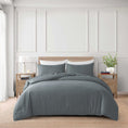 Load image into Gallery viewer, Upgrade your sleep with our premium cotton twill bed sheet set. Includes quilt cover & pillowcases in timeless colours and all sizes from Single to Super King.-Bedding-Single-Ezymall AU
