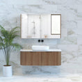 Load image into Gallery viewer, 1500mm matte solid timber wall hung vanity with soft curved corners. Modern design with optional stone tops, perfect for contemporary bathrooms.-Vanity-Cabinet Only-Ezymall AU
