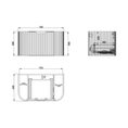 Load image into Gallery viewer, 750mm matte white fluted wall hung vanity with soft curved corners. Modern design with optional stone tops, perfect for contemporary bathrooms.-Vanity-Cabinet Only-Ezymall AU

