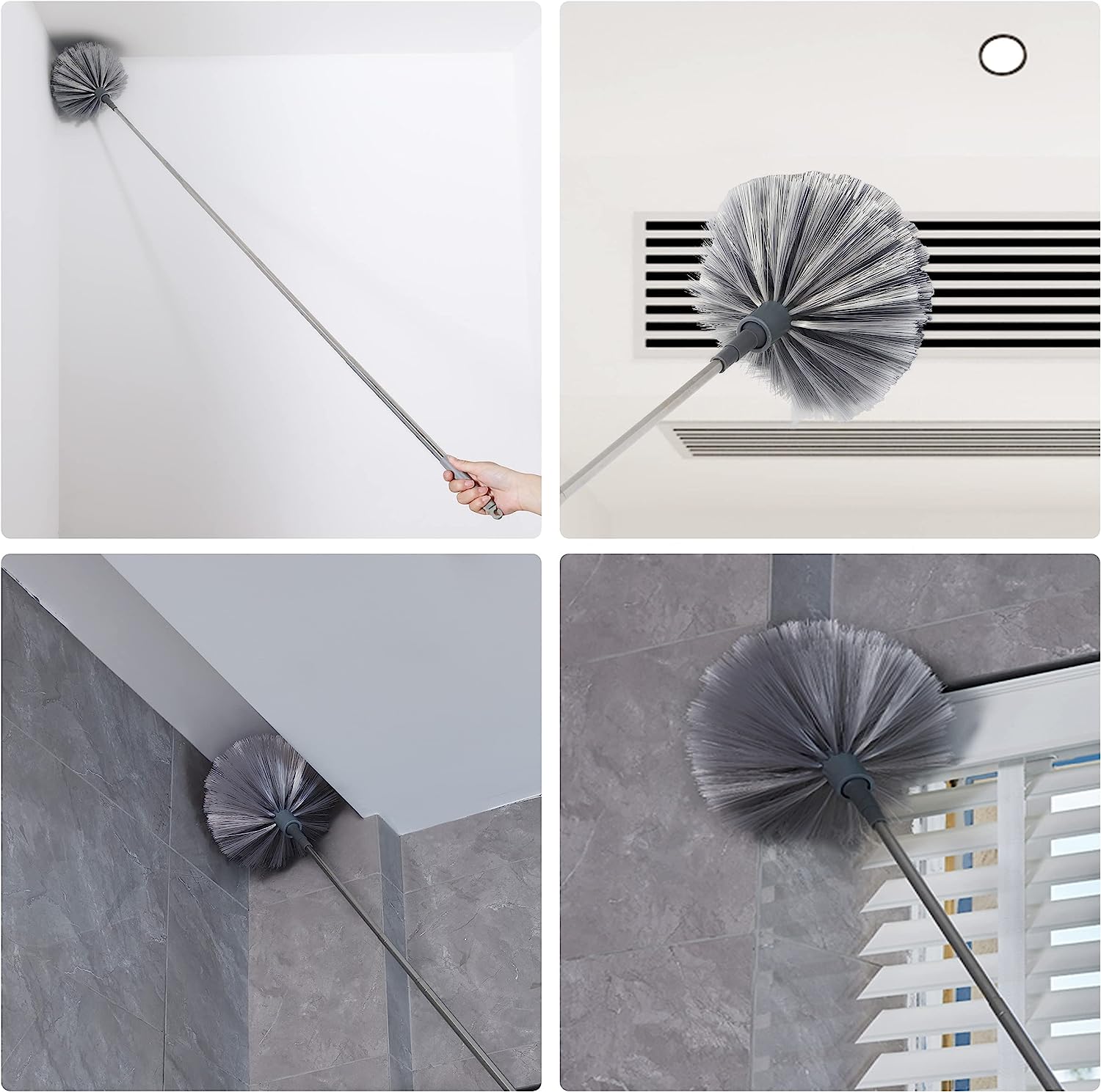 Clean with the BOOMJOY 2-In-1 Extendable Telescopic Duster! Versatile and easy to use for all your dusting needs. Get yours today for a spotless home!-Cleaning Products-Ezymall AU