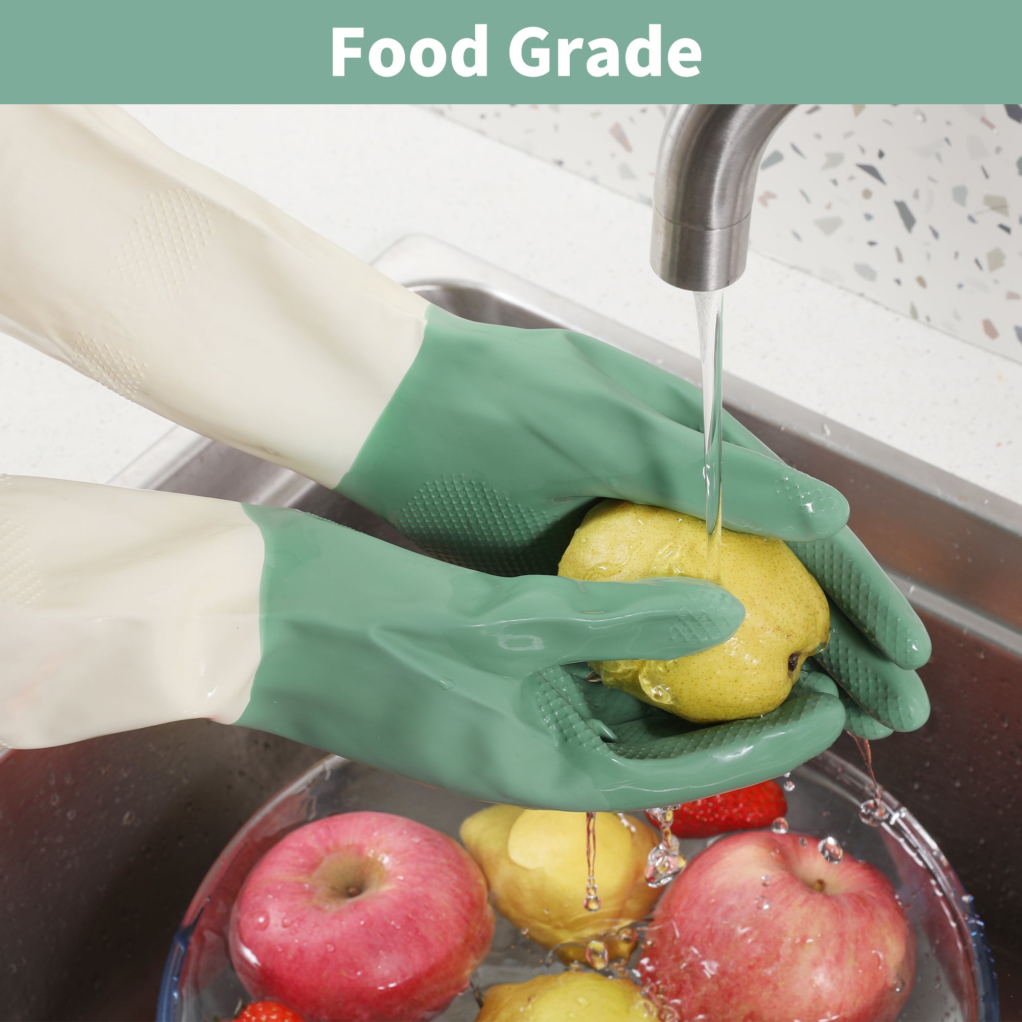 Keep your hands protected with BOOMJOY heavy-duty cleaning gloves. This 3 pairs of latex gloves are perfect for all your cleaning needs. Durable and comfortable, these green gloves are a must-have.-Cleaning Products-Ezymall AU