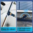 Load image into Gallery viewer, Keep your floors clean with the BOOMJOY Adjustable Silicone Floor Squeegee. Featuring a Telescopic Handle, this squeegee is perfect for any floor type. Easy to use and store!-Cleaning Products-Ezymall AU
