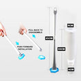 Load image into Gallery viewer, Keep your toilet clean with the BOOMJOY Disposable Toilet Brush Set. Features replaceable heads for hygienic cleaning. Available at Ezymall Australia!-Cleaning Products-Toilet Brush Set +32 Refill Package-Ezymall AU

