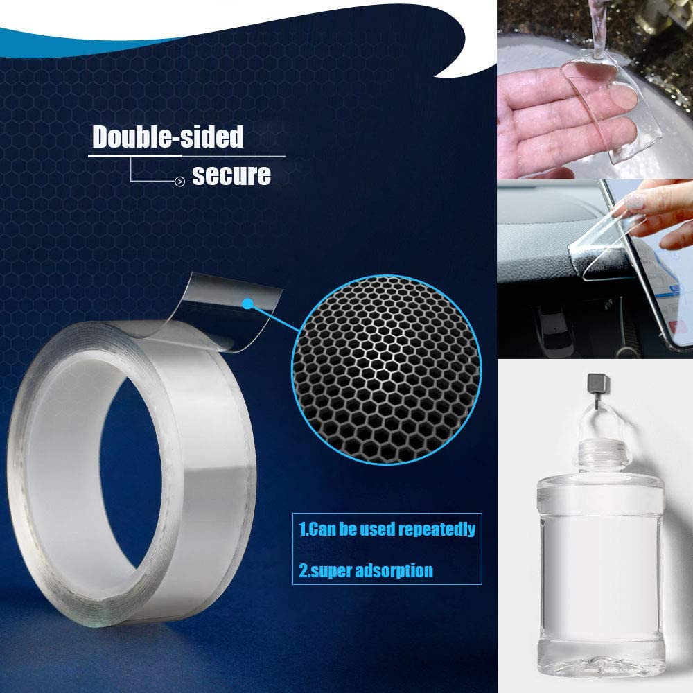 Get the BOOMJOY Double-Sided Nano Tape 3-Pack! Each roll is 3cm wide. Perfect for various uses, this tape offers strong adhesion and leaves no residue. Order now!-Organiser-Ezymall AU