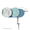 Load image into Gallery viewer, Get the BOOMJOY Drill-Less Wall Mount Hair Dryer Holder with Mirror! Easy to install, no drilling required. Keep your hair dryer and accessories organized. Buy now!-Organiser-Ezymall AU
