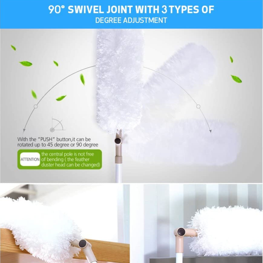 Clean with ease using the BOOMJOY Duster. Features ultra-soft microfibre and an extended handle for hard-to-reach places. Perfect for a spotless home!-Cleaning Products-Ezymall AU