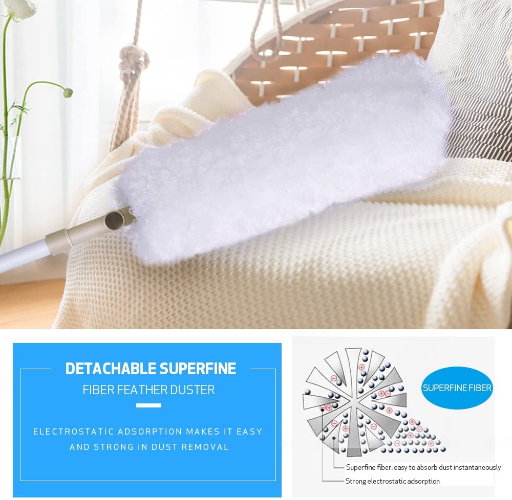 Clean with ease using the BOOMJOY Duster. Features ultra-soft microfibre and an extended handle for hard-to-reach places. Perfect for a spotless home!-Cleaning Products-Ezymall AU