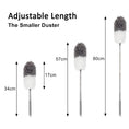 Load image into Gallery viewer, Clean with the BOOMJOY Extendable Microfiber Duster Set! Includes a telescoping stainless steel pole and bendable, washable dusters. Order now for easy cleaning!-Cleaning Products-Ezymall AU

