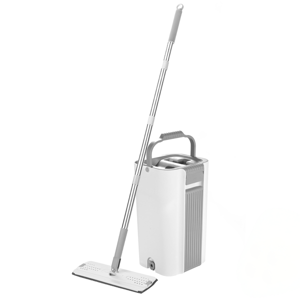 The BOOMJOY Flat Mop offers hands-free self-cleaning with a 360° rotating head. Includes 4 microfiber pads for efficient cleaning. Available at Ezymall!-Cleaning Products-Mop Package (with 4 Microfibre Pads)-Ezymall AU