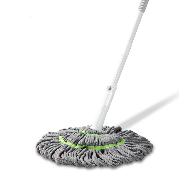 BOOMJOY Hand-Free Twist Mop with Adjustable Handle and 2 Extra Microfiber Refills. Keep your floors clean with ease. Shop now at Ezymall!-Cleaning Products-Ezymall AU