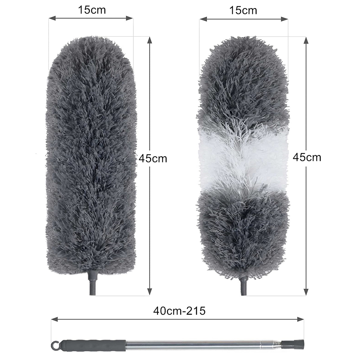 BOOMJOY Microfiber Extendable Duster with 2 x Washable Dusters Heads – alternate view 5