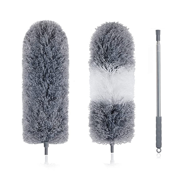 BOOMJOY Microfiber Extendable Duster with 2 x Washable Dusters Heads