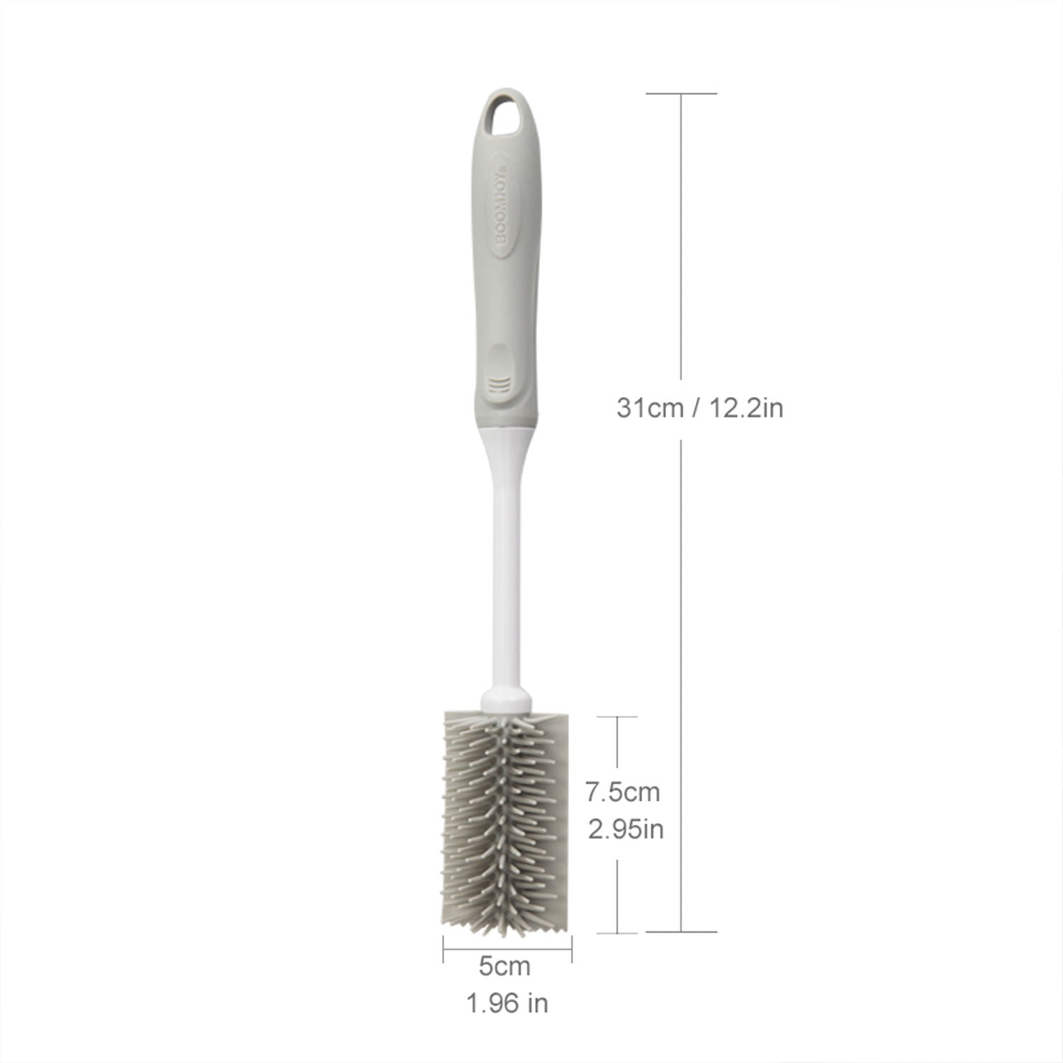 The BOOMJOY TPR Kitchen Bottle Brush is designed for effective cleaning of bottles. Its durable TPR material ensures long-lasting use. Ezymall Australia!-Cleaning Products-Ezymall AU