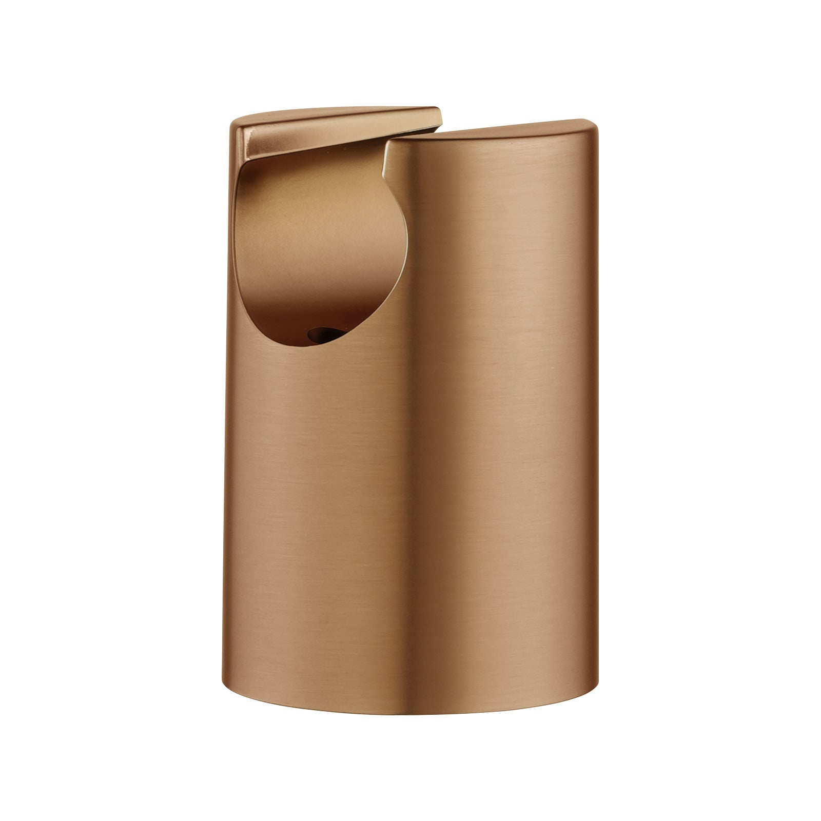 Brass round toilet bidet spray in brushed copper – product view 4