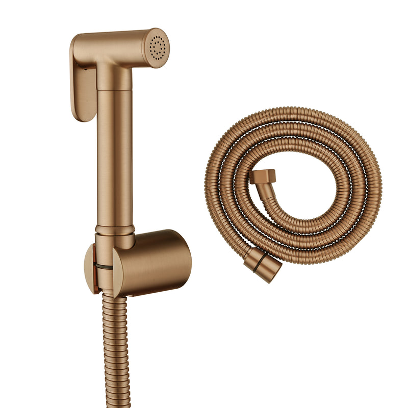 Premium brushed copper toilet bidet spray with durable ABS hand sprayer, 1.2m stainless steel hose and Australian Standard quality. Ideal for modern bathrooms.-Bidet-Ezymall AU