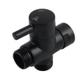 Load image into Gallery viewer, Upgrade your toilet with our Brass Round Toilet Bidet Spray Diverter in Black. Durable and stylish, it provides a seamless bidet integration for enhanced hygiene.-Bidet-Ezymall AU
