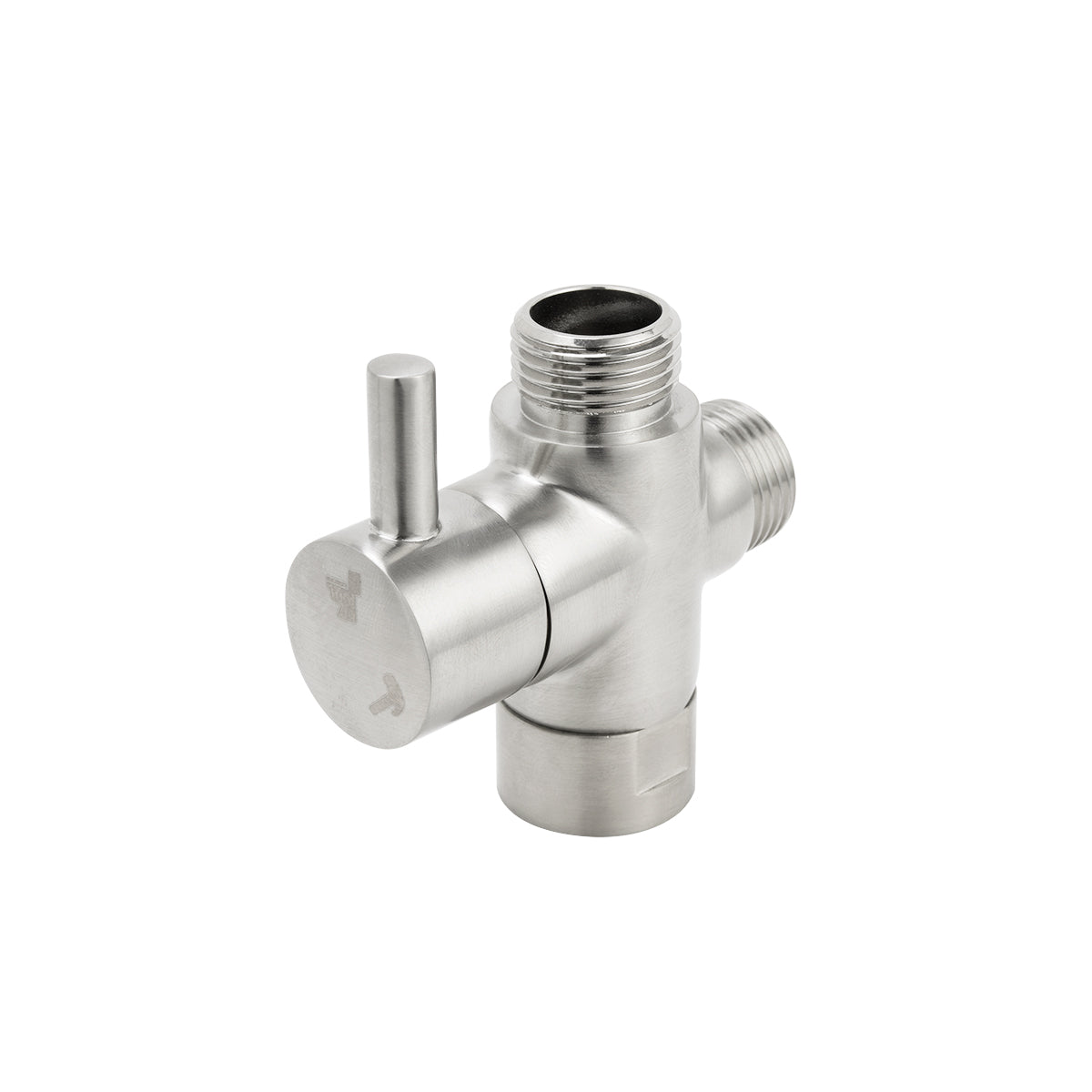Install a bidet easily with our Brass Round Toilet Bidet Spray Diverter in Brushed Nickel Silver. Durable brass construction ensures long-lasting performance.-Bidet-Ezymall AU