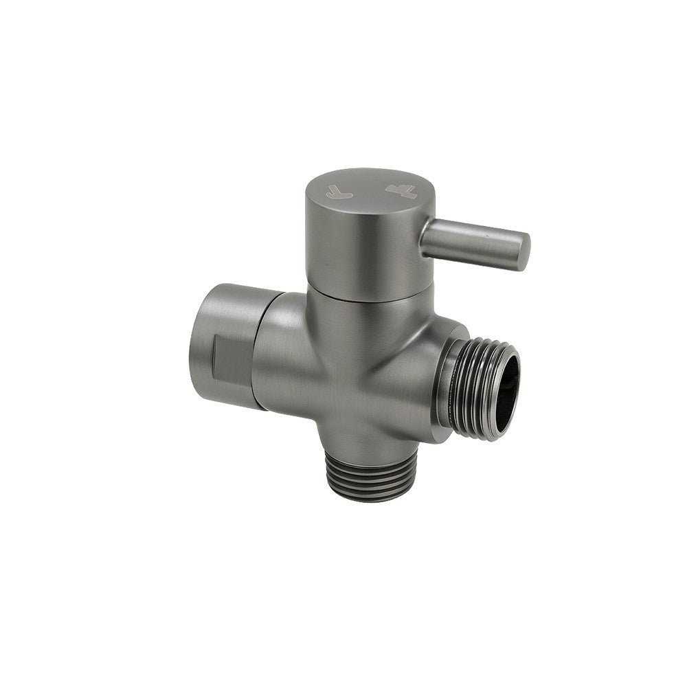Enhance your toilet with this gunmetal grey bidet spray diverter. Durable brass construction ensures long-lasting performance. Easy to install and use. Shop now!-Bidet-Ezymall AU