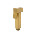 Load image into Gallery viewer, Get the Brass Square Toilet Bidet Spray in Brushed Brass Gold. This stylish and durable bidet spray is a must-have for any modern bathroom. Shop now at Ezymall with fast shipping Australia wide.-Bidet-Ezymall AU
