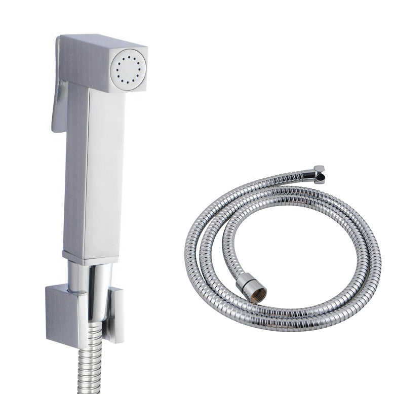 Enhance your bathroom hygiene with this Brass Square Toilet Bidet Spray. Featuring a sleek Chrome Silver finish, this bidet spray is both stylish and functional. Easy to install and use!-Bidet-Ezymall AU