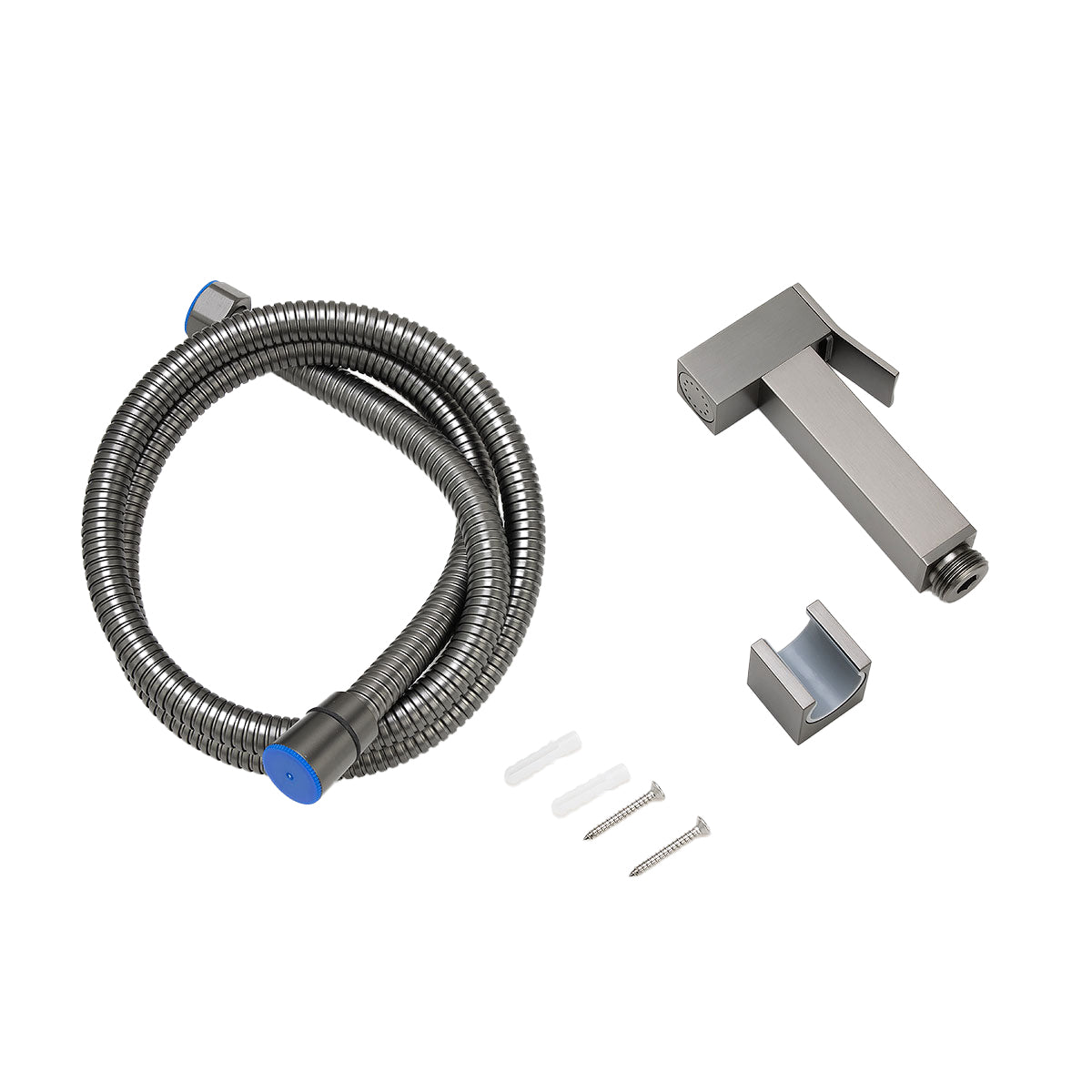 Get the Brass Square Toilet Bidet Spray in Gunmetal Grey. This stylish and durable bidet spray is a must-have for any modern bathroom. Shop now at Ezymall with fast shipping Australia wide.-Bidet-Ezymall AU