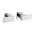 Load image into Gallery viewer, Upgrade your bathroom with our Chrome Silver Brass Wall Taps. This pair of stylish taps offers durability and a modern aesthetic. Shop now and elevate your space!-Wall Mixer-Ezymall AU
