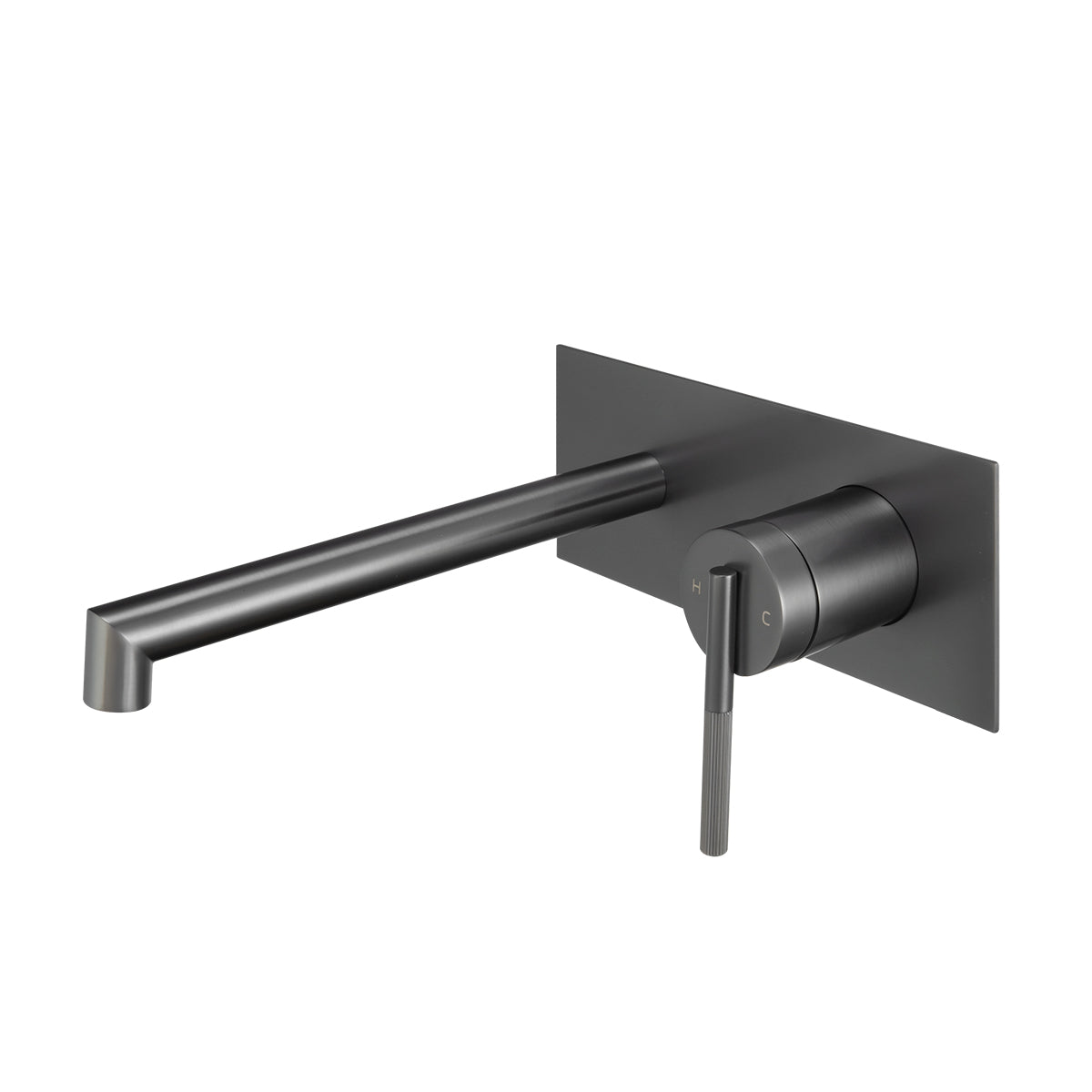 Upgrade your bathroom with the CADDENCE wall spout mixer in solid brass with gunmetal grey finish. Modern design and durable construction. Shop now!-Spout Mixer-Ezymall AU