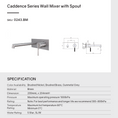 Load image into Gallery viewer, Upgrade your bathroom with the CADDENCE wall spout mixer in solid brass with gunmetal grey finish. Modern design and durable construction. Shop now!-Spout Mixer-Ezymall AU
