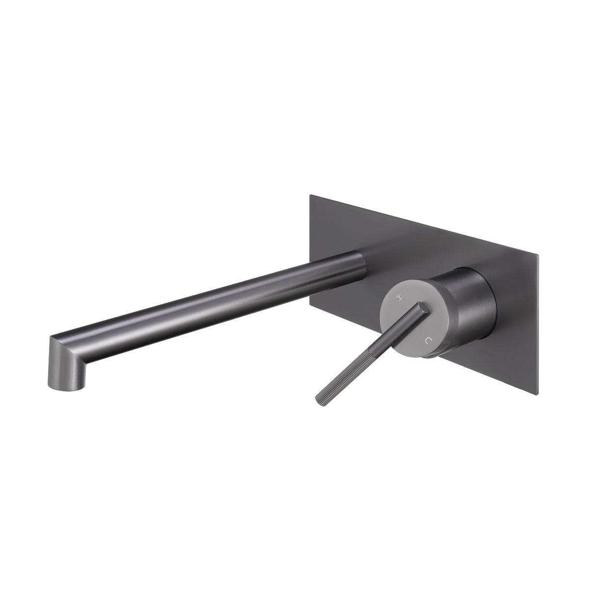 Upgrade your bathroom with the CADDENCE wall spout mixer in solid brass with gunmetal grey finish. Modern design and durable construction. Shop now!-Spout Mixer-Ezymall AU