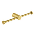 Load image into Gallery viewer, Enhance your bathroom decor with the CADDENCE double toilet paper holder in brushed brass gold stainless steel. This stylish and durable holder keeps toilet paper organized and within reach.-Toilet Paper Holder-Ezymall AU
