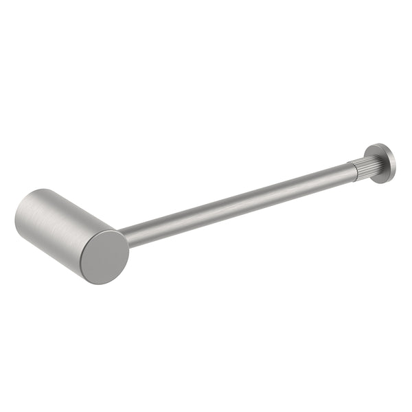 The CADDENCE hand towel rail in brushed nickel silver stainless steel offers a sleek and modern touch to your bathroom. Durable and stylish, it's perfect for keeping towels tidy and accessible.-Hand Towel Rail-Ezymall AU
