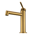 Load image into Gallery viewer, Buy CADDENCE Short Basin Mixer in Solid Brass with Brushed Brass Gold finish. Modern design and durable construction. Shop now!-Basin Mixer-Ezymall AU
