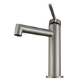 Load image into Gallery viewer, Upgrade your basin with the CADDENCE Short Basin Mixer in Brushed Nickel Silver. Made from solid brass, this mixer offers durability and a modern aesthetic.-Basin Mixer-Ezymall AU
