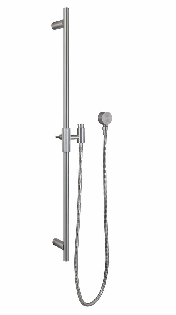 The CADDENCE Shower Rail in Brushed Nickel Silver offers a sleek and modern solution for your bathroom. Made from stainless steel, this shower rail combines durability with style. Shop now at Ezymall Australia!-Shower Rail-Ezymall AU