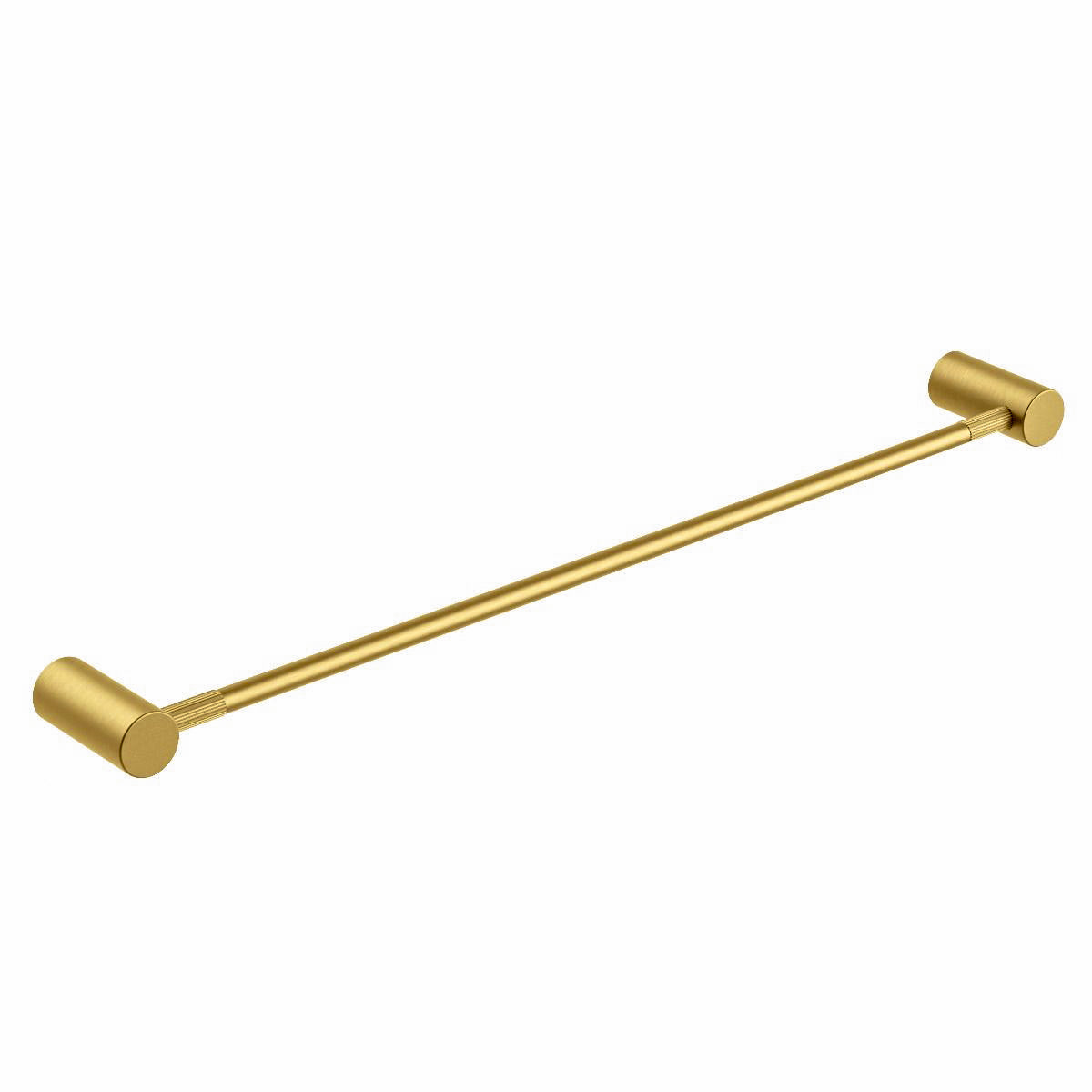 The CADDENCE Single Towel Rail 600mm in Brushed Brass Gold offers a warm and modern solution for your bathroom. Made from solid brass, this towel rail combines durability with style. Shop now at Ezymall Australia!-Towel Rail-Ezymall AU