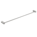 Load image into Gallery viewer, The CADDENCE Single Towel Rail 800mm in Brushed Nickel Silver offers a sleek and modern solution for your bathroom. Made from solid brass, this towel rail combines durability with style. Shop now at Ezymall Australia!-Towel Rail-Ezymall AU
