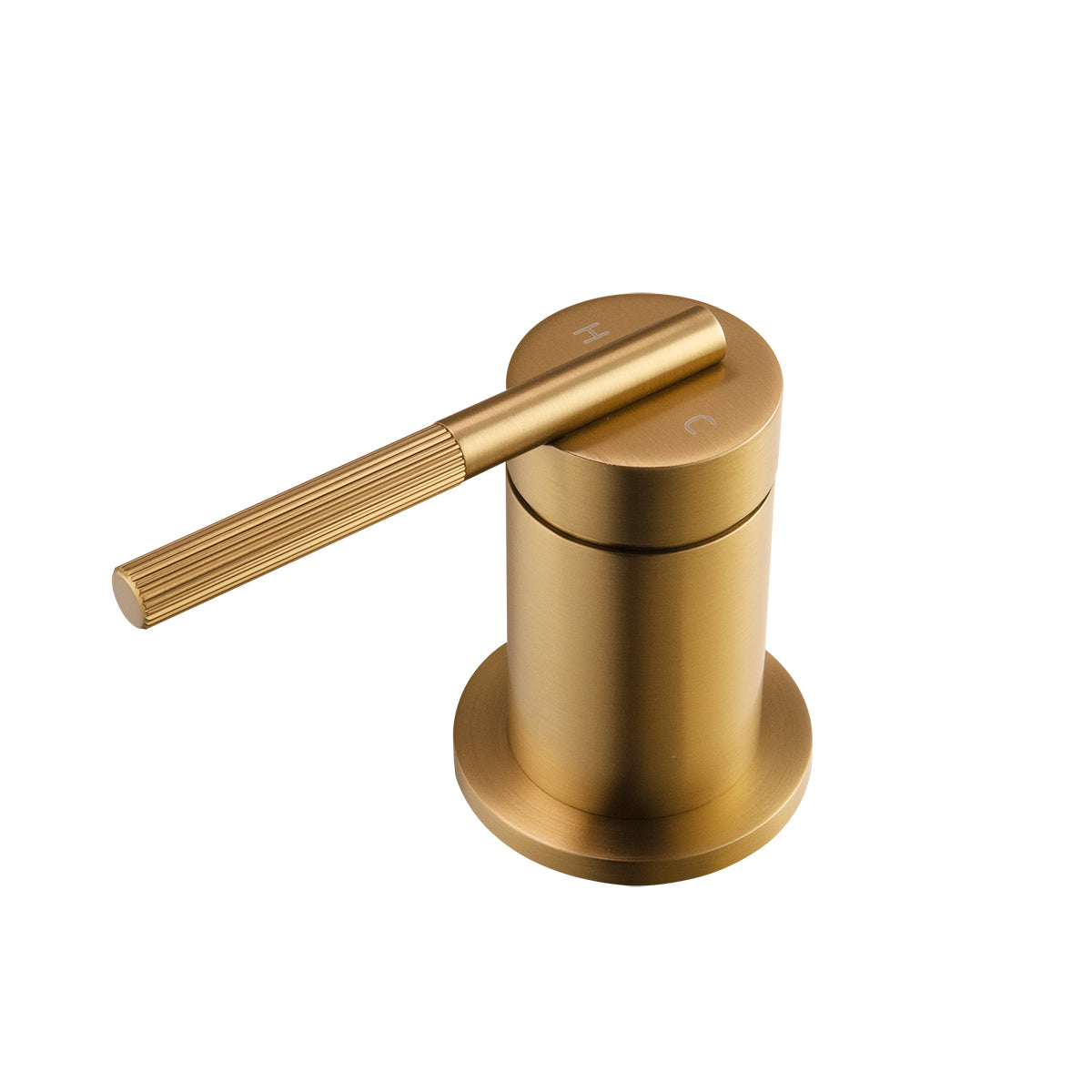 Buy CADDENCE Split Type Basin Mixer in Solid Brass with Brushed Brass Gold finish. Modern design and durable construction. Shop now!-Basin Mixer-Ezymall AU