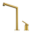 Load image into Gallery viewer, Buy CADDENCE Split Type Basin Mixer in Solid Brass with Brushed Brass Gold finish. Modern design and durable construction. Shop now!-Basin Mixer-Ezymall AU
