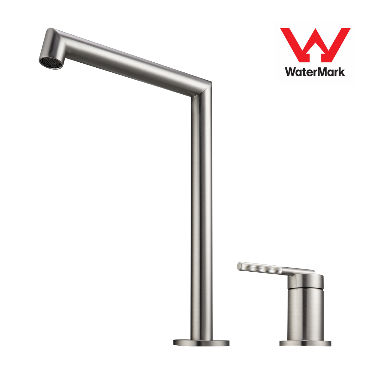 Enhance your basin with the CADDENCE Split Type Basin Mixer in Brushed Nickel Silver. Made from solid brass, this mixer combines durability with a sleek, modern design.-Basin Mixer-Ezymall AU