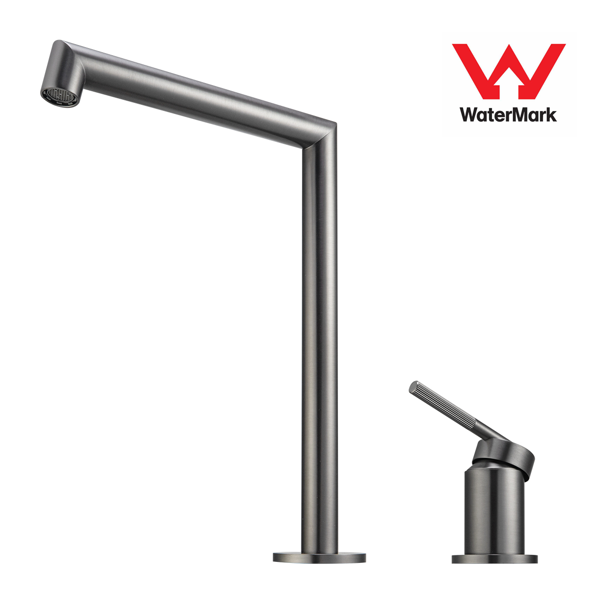 Buy CADDENCE Split Type Basin Mixer in Solid Brass with Gunmetal Grey finish. Modern design and durable construction. Upgrade your basin today!-Basin Mixer-Ezymall AU