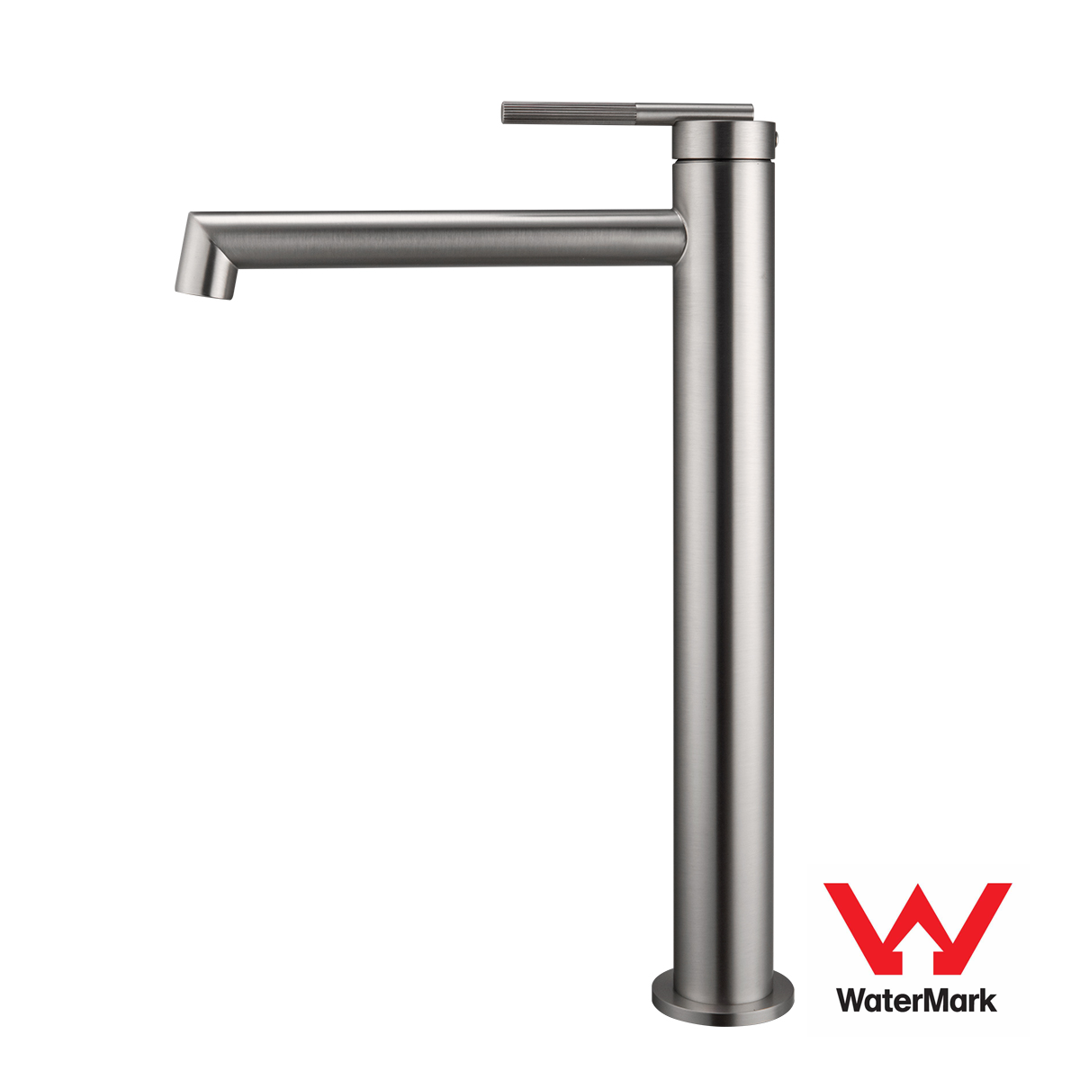 Buy CADDENCE Tall Basin Mixer in Solid Brass with Brushed Nickel Silver finish. Modern design and durable construction. Upgrade your basin today!-Basin Mixer-Ezymall AU