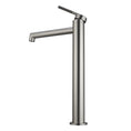 Load image into Gallery viewer, Buy CADDENCE Tall Basin Mixer in Solid Brass with Brushed Nickel Silver finish. Modern design and durable construction. Upgrade your basin today!-Basin Mixer-Ezymall AU
