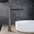Load image into Gallery viewer, Enhance your basin with the CADDENCE Tall Basin Mixer. Constructed from solid brass with a gunmetal grey finish. This stylish mixer adds a touch of elegance to any bathroom, combining durability with modern design.-Basin Mixer-Ezymall AU
