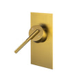 Load image into Gallery viewer, Upgrade your bathroom with the CADDENCE wall mixer in solid brass with brushed brass gold finish. Modern design and durable construction. Shop now!-Wall Mixer-Ezymall AU
