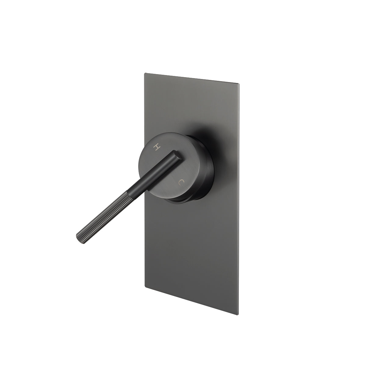Upgrade your bathroom with the CADDENCE wall mixer in solid brass with gunmetal grey finish. Modern design and durable construction. Shop now!-Wall Mixer-Ezymall AU